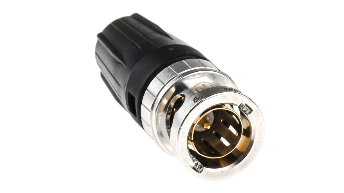 Neutrik Rear Twist NBNC Series, Plug Cable Mount BNC Connector, 75Ω, Crimp Termination, Straight Body