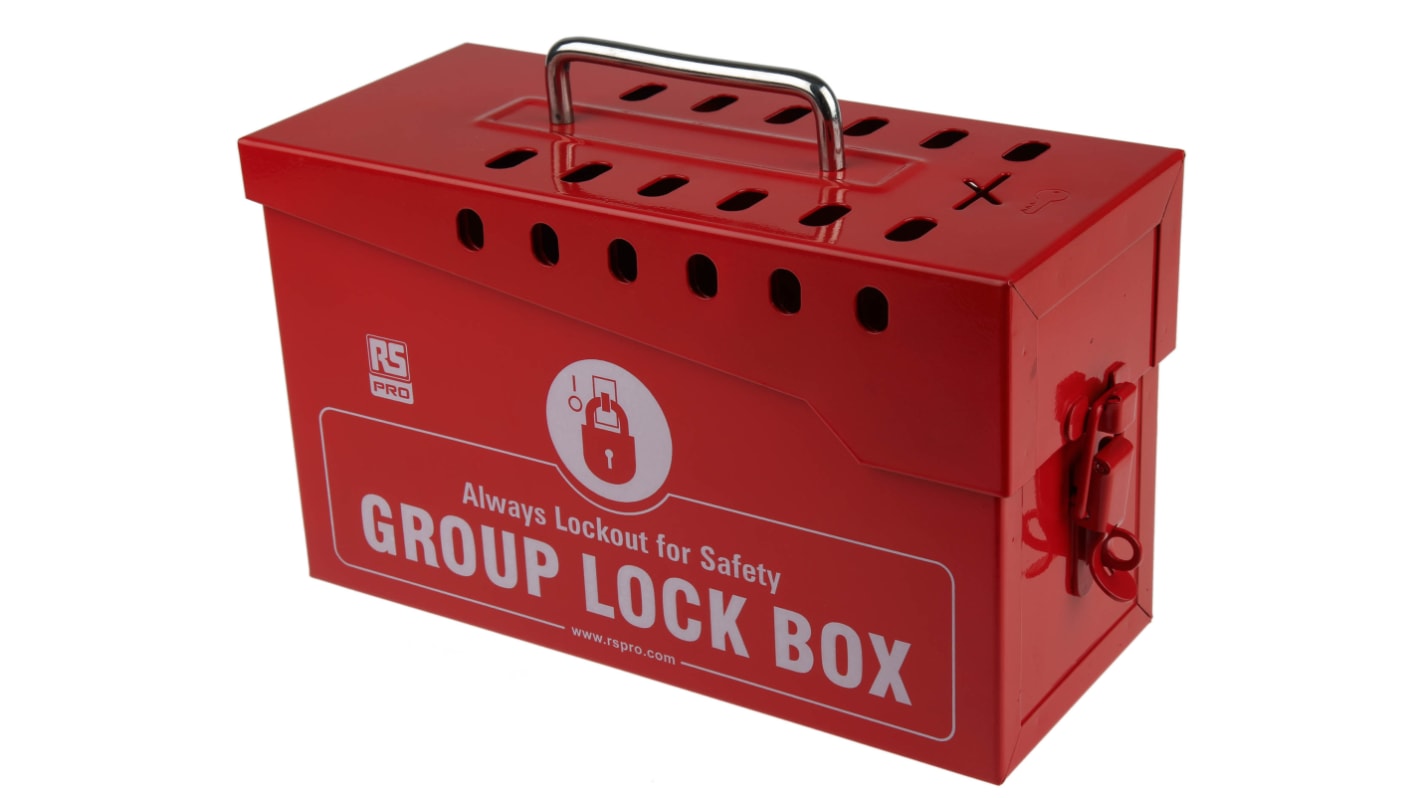 RS PRO 12 Padlock Lockout Station, 260 x 110 x 155 mm