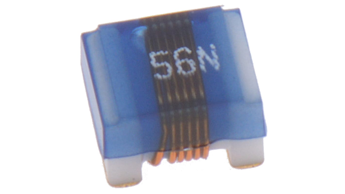 Wurth, WE-KI, 1008A Shielded Wire-wound SMD Inductor with a Ceramic Core, 0.056 μH ±5% Wire-Wound 1A Idc Q:60
