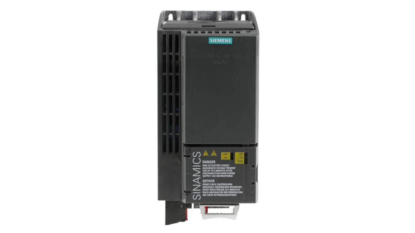 Inverter Siemens, 7,5 kW, 400 V c.a., 3 fasi, 0 → 550Hz