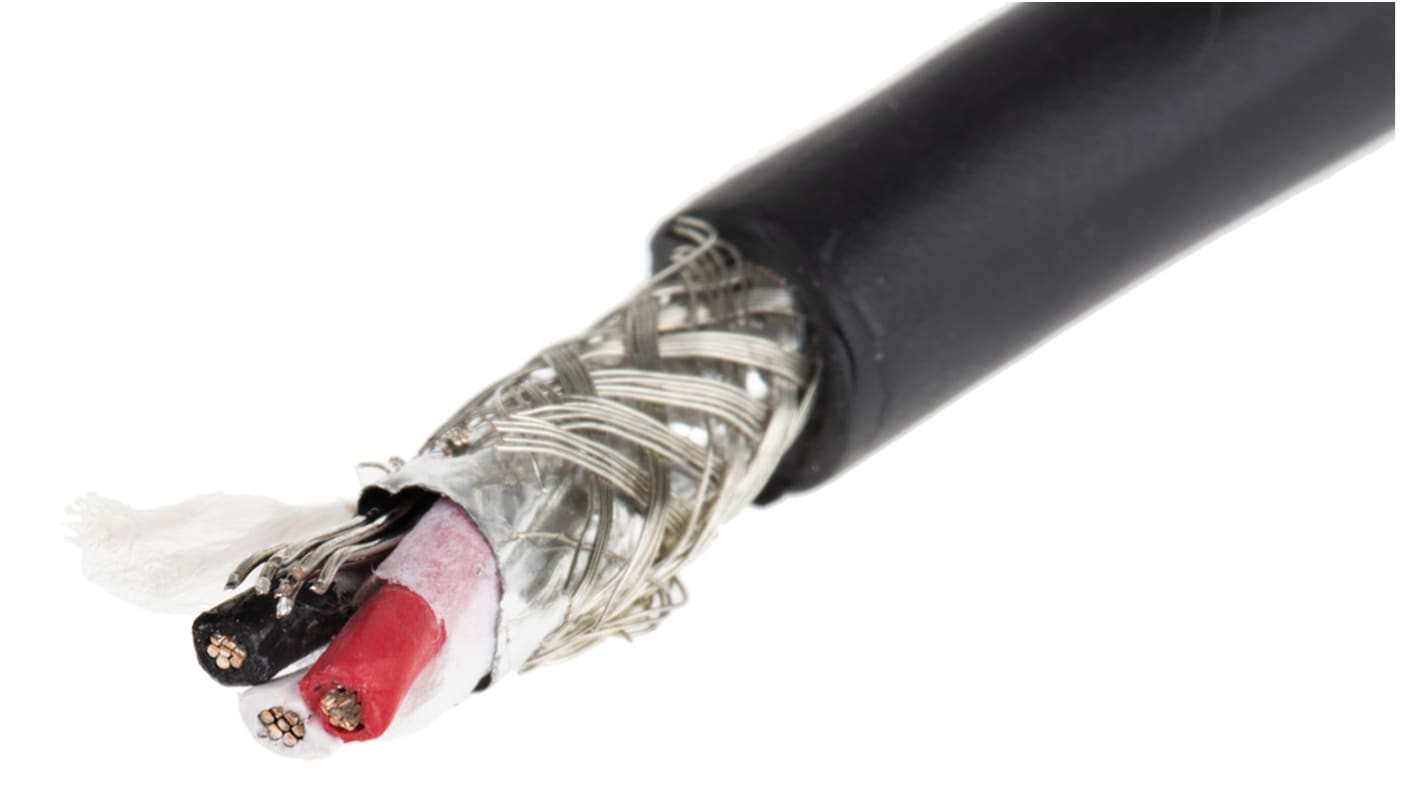 Cable de control apantallado Alpha Wire Xtra-Guard 4 Performance Cable de 3 núcleos, 0.35 mm², Ø ext. 6.5mm, long. 30m,