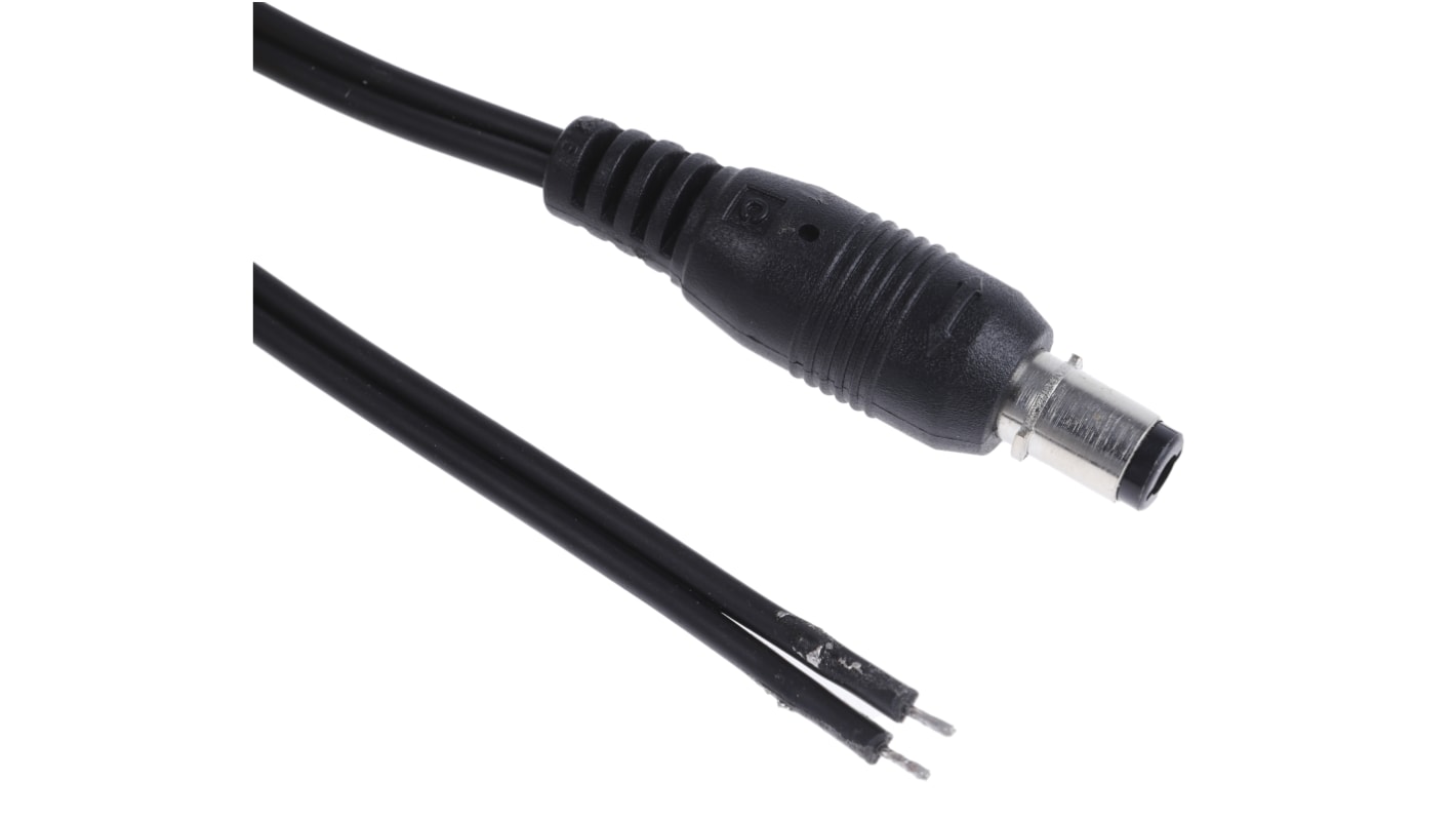 RS PRO DC Plug Rated At 2.0A, 16.0 V, Cable Mount, length 2.0m