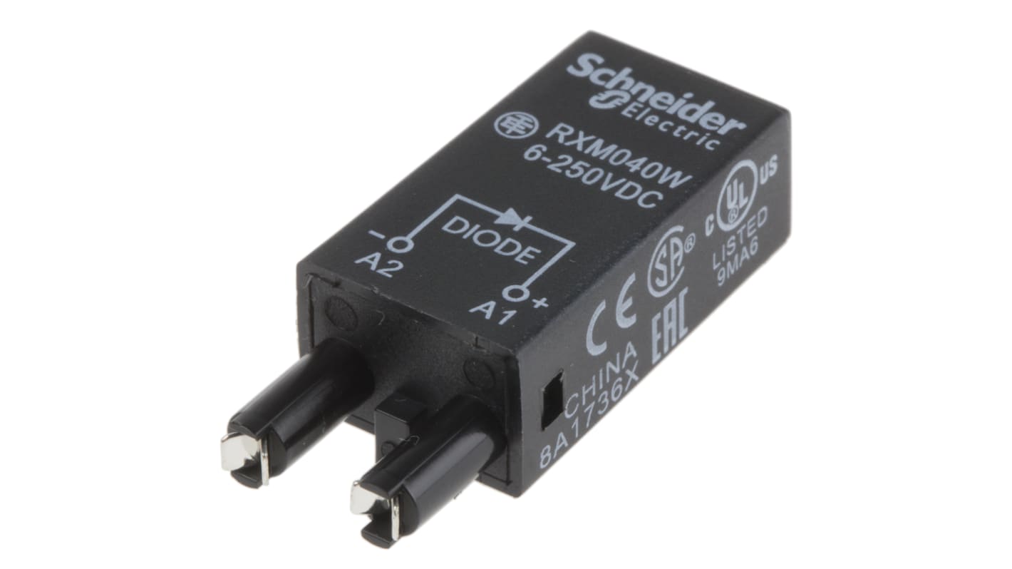 Schneider Electric Steckmodul Diode für Relaissockel Serie RPZ, Relaissockel Serie RXZ