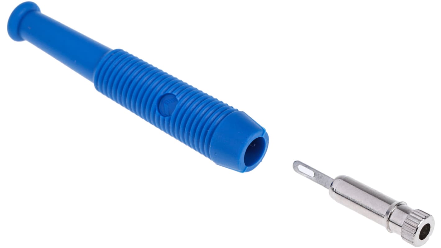 Presa a banana Hirschmann Test & Measurement, Femmina, Blu, 6A, 2mm