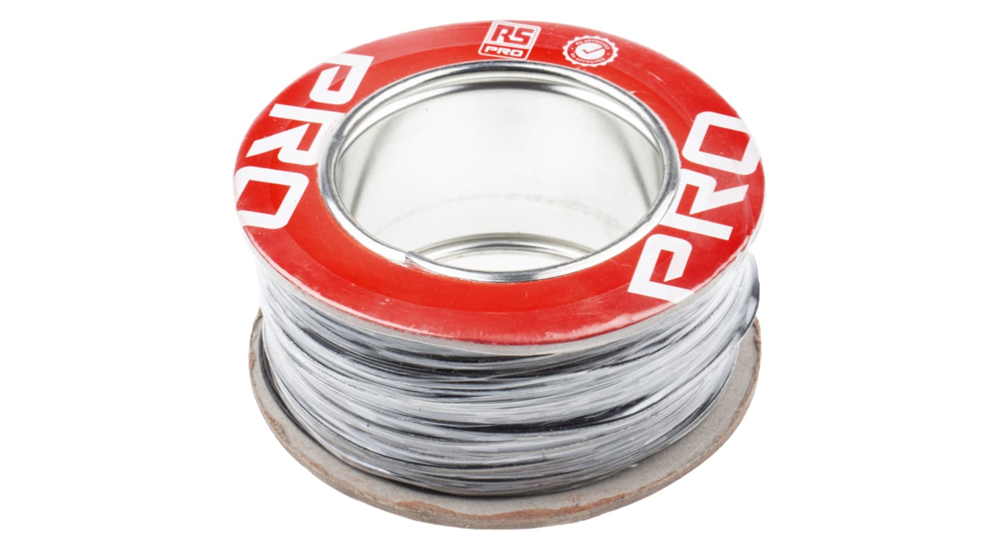 RS PRO Black Hook Up Wire, 20 AWG, 19/0.2 mm, 100m, ETFE Insulation