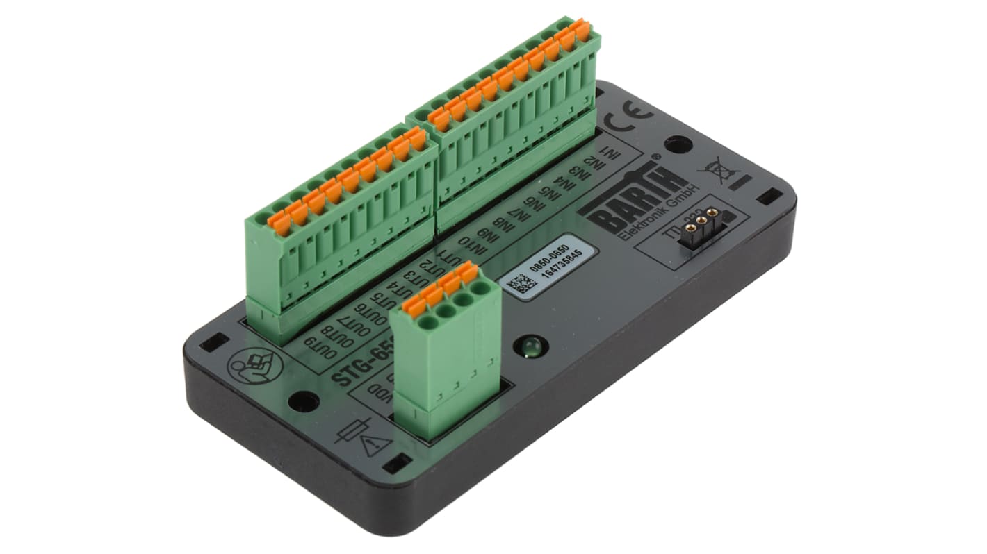 BARTH lococube mini-PLC Series PLC I/O Module for Use with STG-650, 7 → 32 V dc Supply, Digital Output,