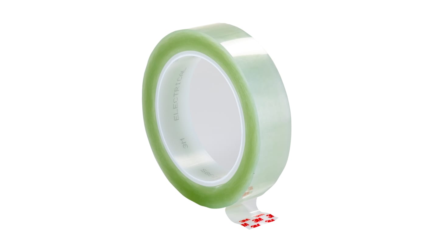 3M Tape 5 Clear PET Electrical Tape, 25mm x 66m