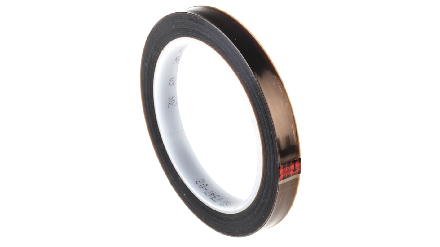 3M 60 Black PTFE Tape, 33m x 12mm x 0.10mm