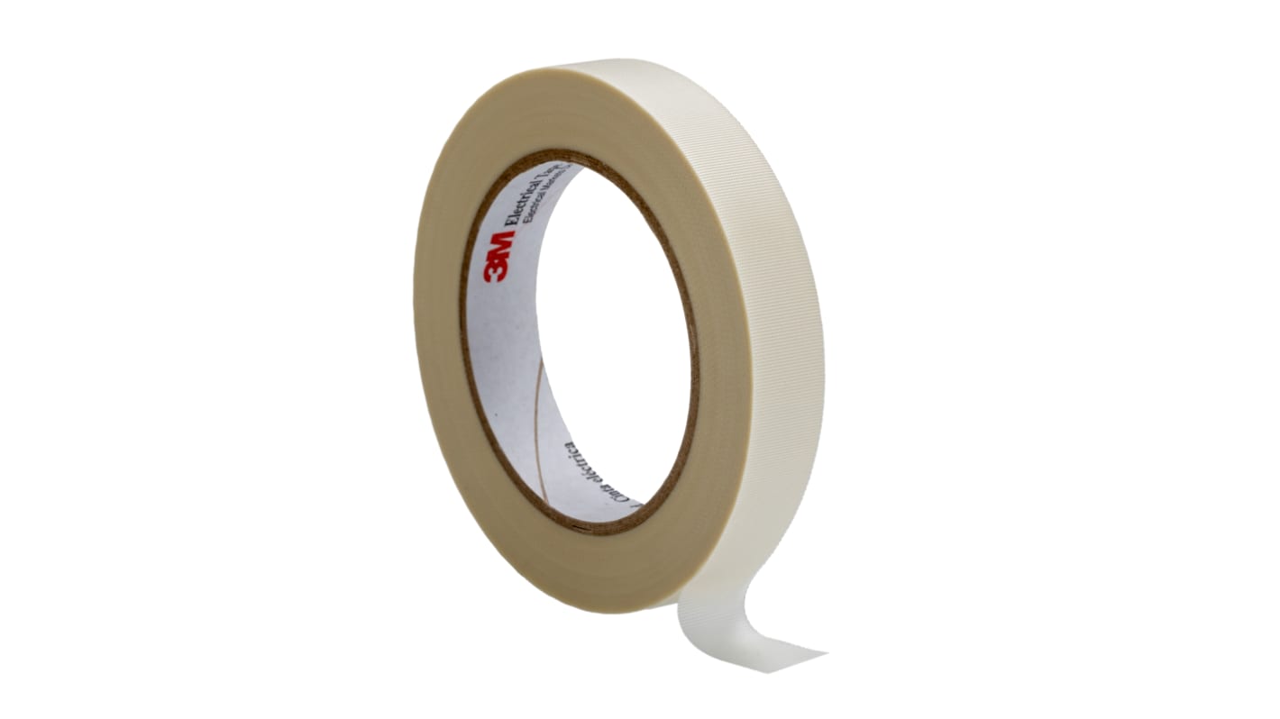 3M Scotch 69 Scotch 69 Cloth Tape, 33m x 19mm, White, Glass Finish
