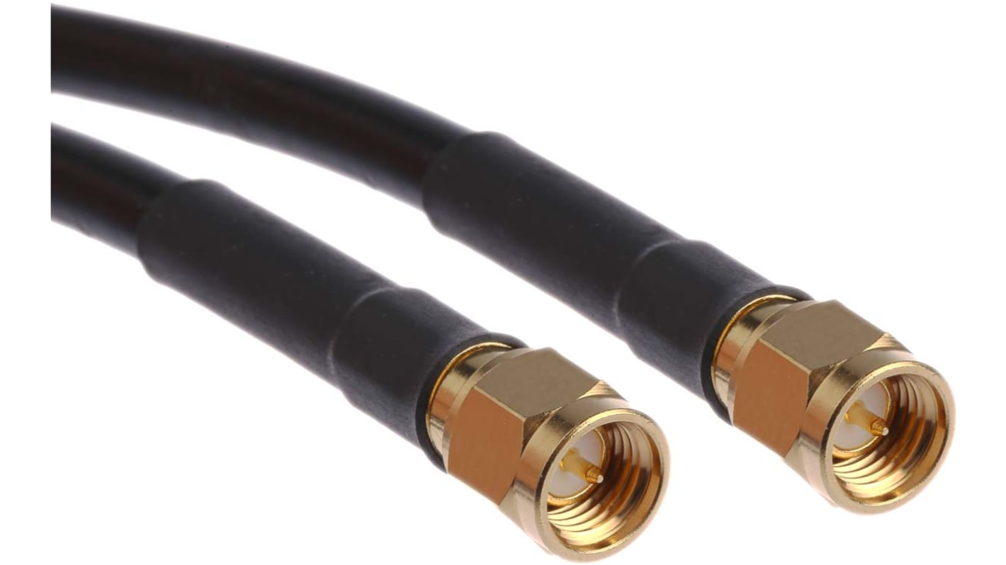 Cinch Connectors 415 Series Male SMA to Male SMA Coaxial Cable, 1.5m, RG58 Coaxial, Terminated