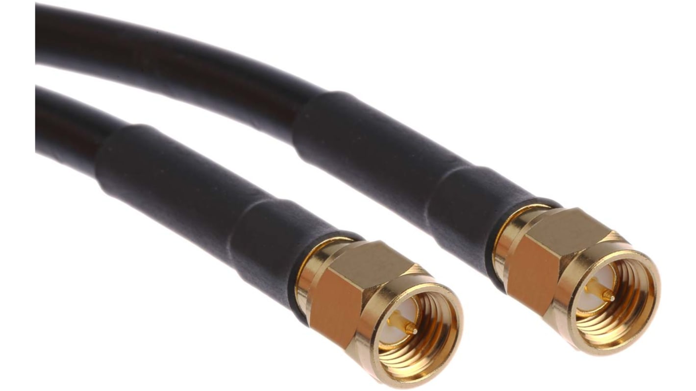 Cable coaxial RG58 Cinch, 50 Ω, con. A: SMA, Macho, con. B: SMA, Macho, long. 1.5m