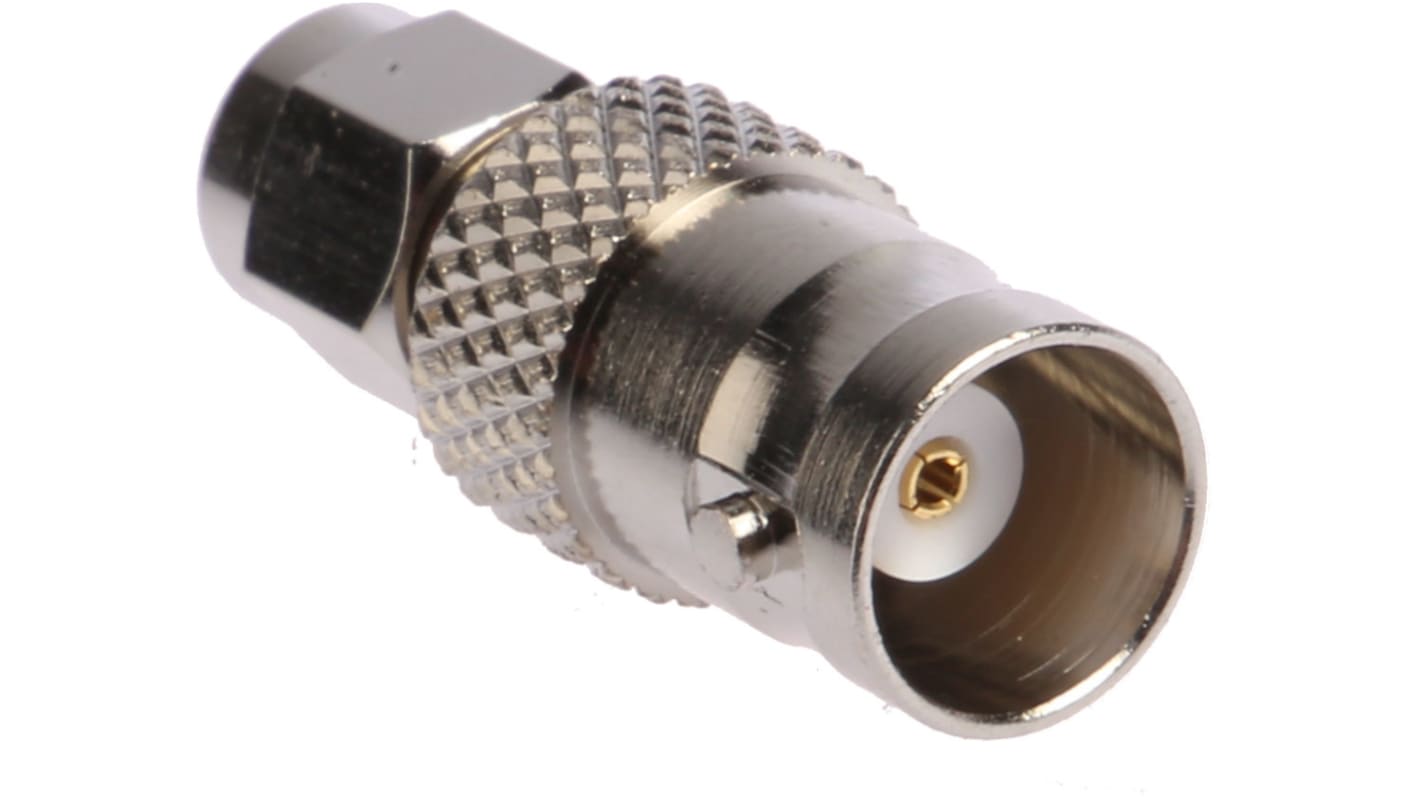 Adaptateur coaxial Cinch SMA Mâle vers BNC Femelle, Droit, 50Ω 4GHz