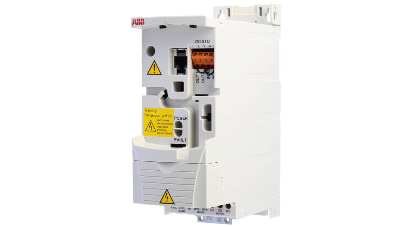 ABB Inverter Drive, 1.5 kW, 3 Phase, 400 V ac, 4.1 A, ACS355 Series