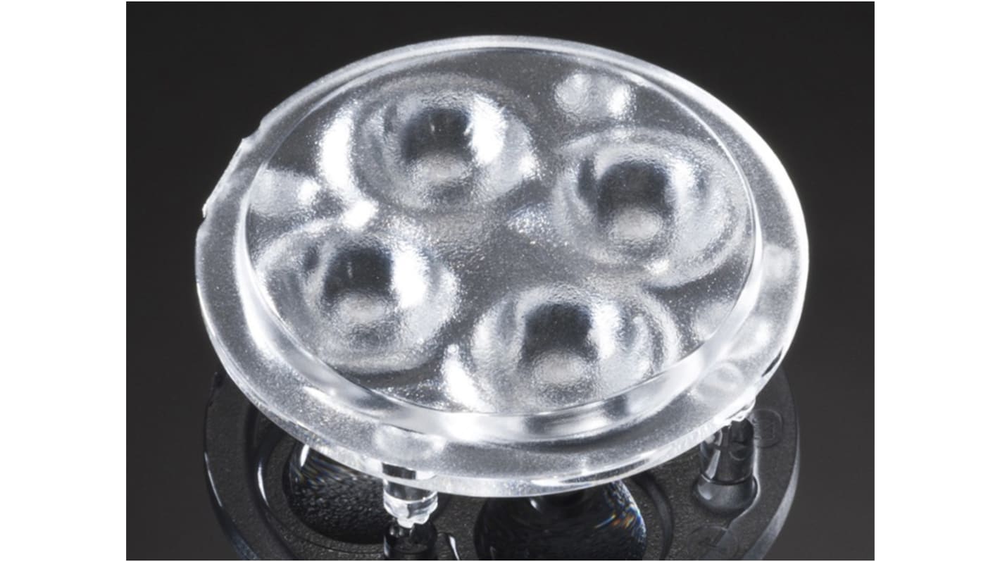Ledil C10973_GT4-W, GT4 Series LED Lens, 38 ° Round Beam