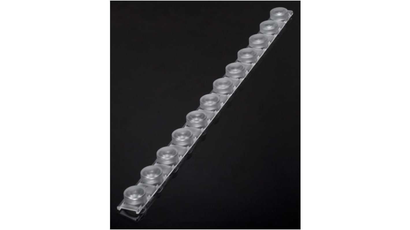 Lente LED Ledil, 295 x 16 x 8mm, Rectangular, 17 °, para Cree XB-D, Cree XP-E, Cree XP-G, Cree XP-G2, Cree XT-E,