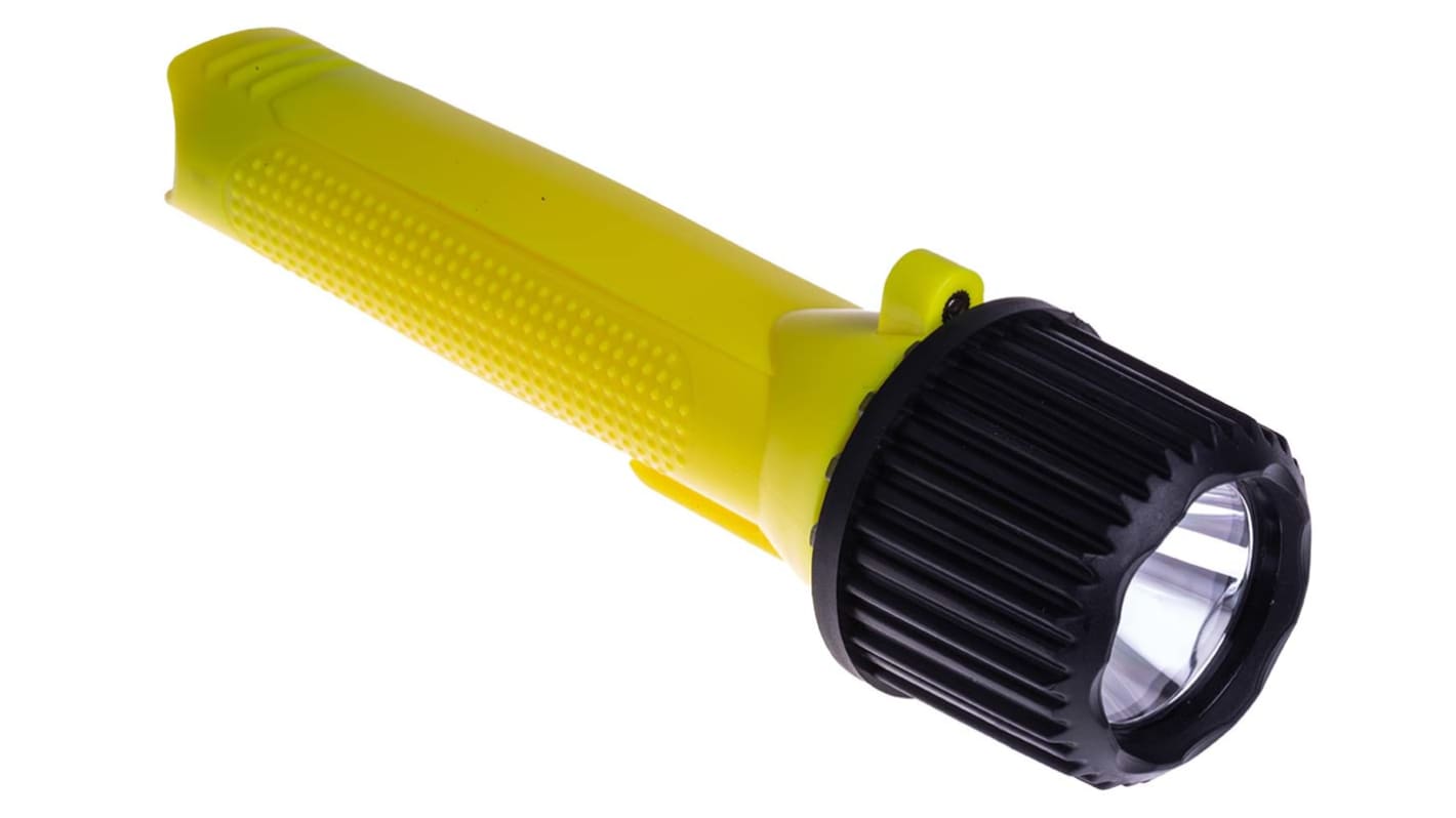 RS PRO ATEX LED Torch Yellow 133 lm, 174 mm