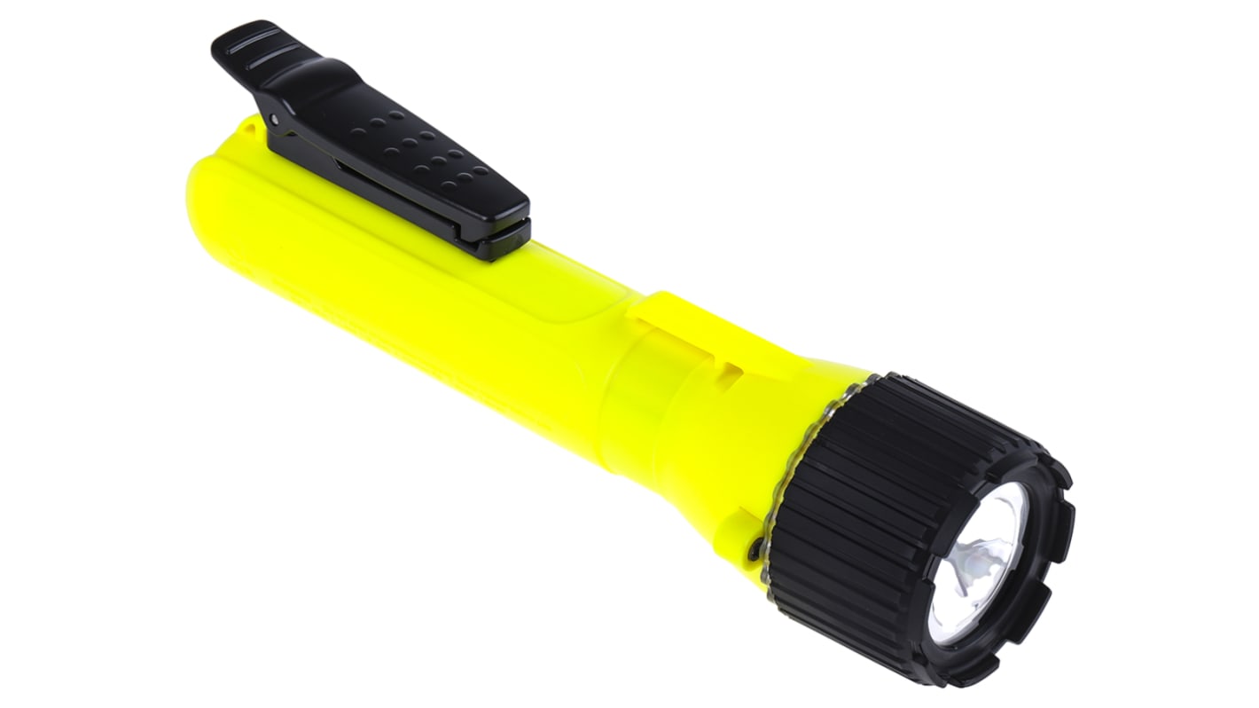 RS PRO ATEX LED Torch Yellow 130 lm, 225 mm