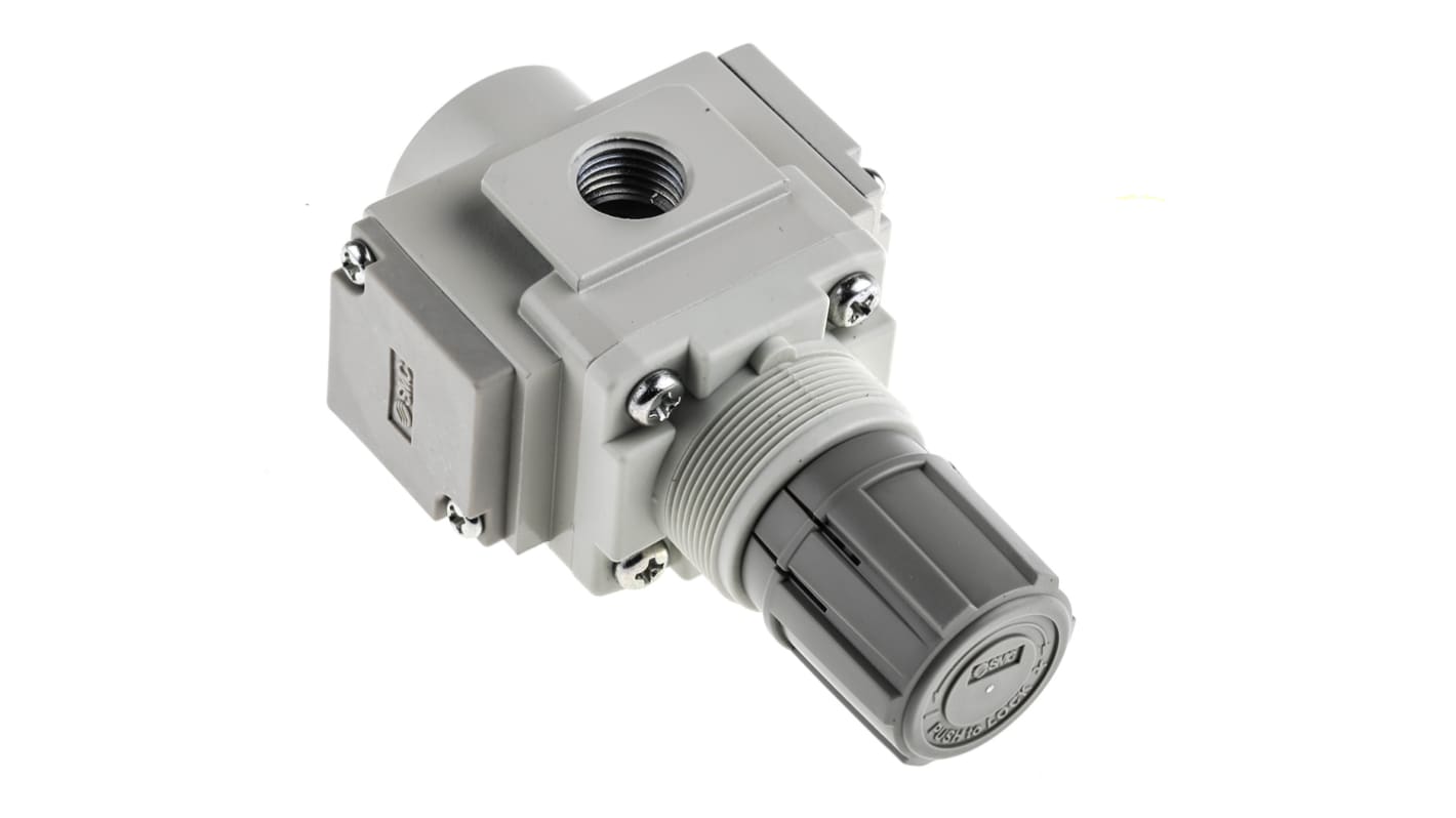 SMC G 1/4 Pneumatic Regulator - 0.05MPa to 0.85MPa, 1/4in, 1MPa max. input