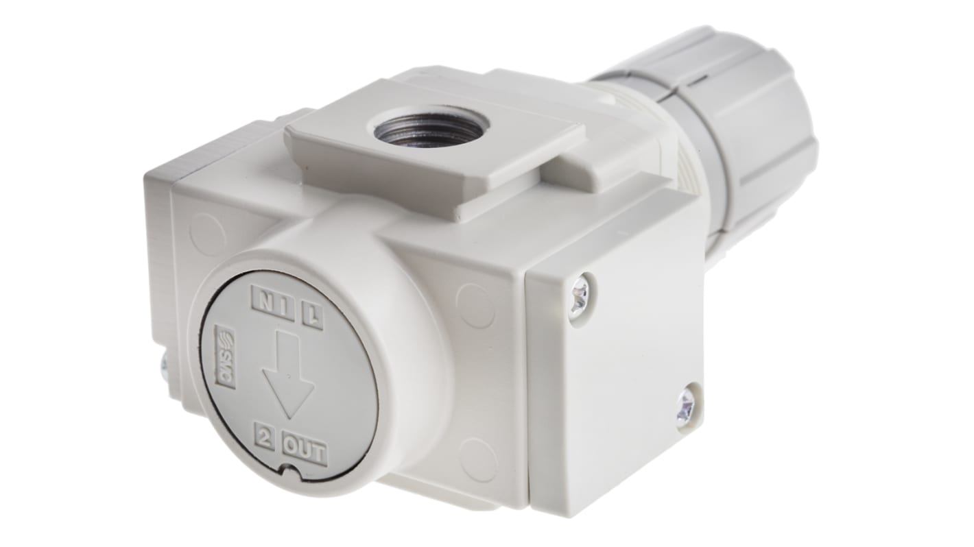 SMC G 1/4 Pneumatic Regulator - 0.05MPa to 0.85MPa, 1/4in, 1MPa max. input