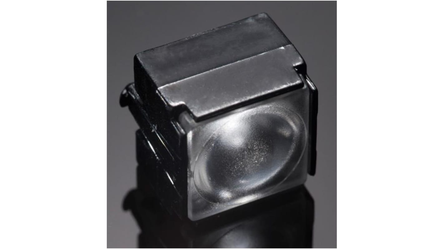 Ledil LED透镜, 19 → 37 °视角, 夹式固定, 9.9 x 9.9 x 7.5mm, 用于Cree XB-D、Cree XP-E、Cree XP-G、Cree XQ-E、LG H35B0、LG
