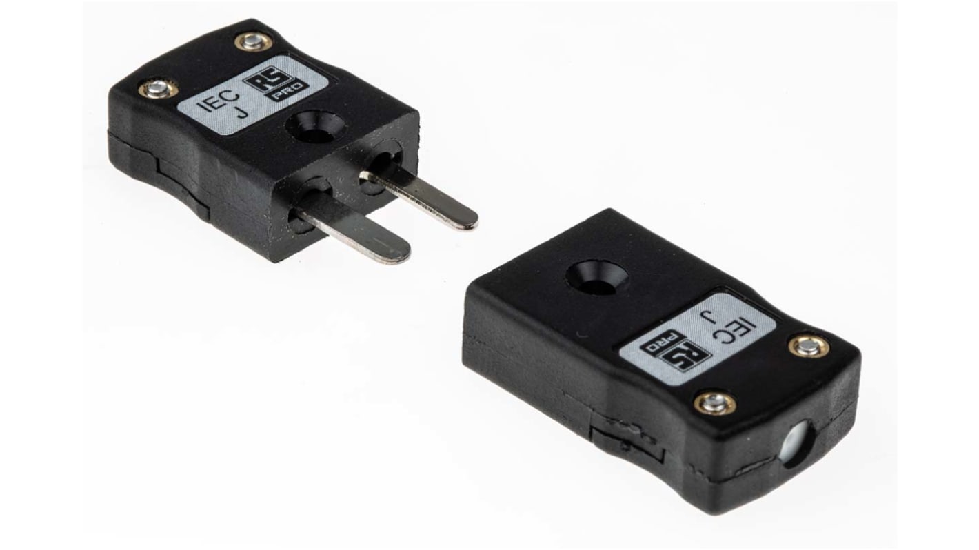 RS PRO Miniatur Thermoelement-Steckverbinder Stecker und Buchse für Thermoelement Typ J