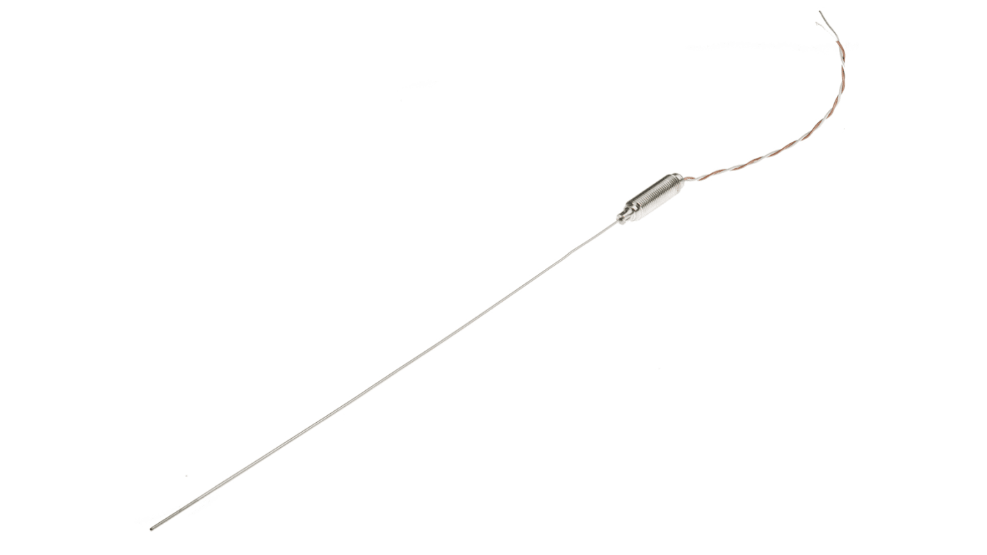 RS PRO Type T Mineral Insulated Thermocouple 250mm Length, 1mm Diameter → +400°C