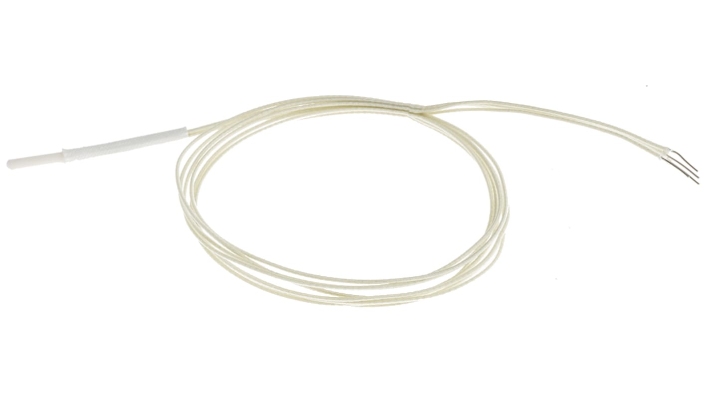 RS PRO PT100 RTD Sensor, 2.8mm Dia, 15mm Long, 4 Wire, Probe, Class B +350°C Max