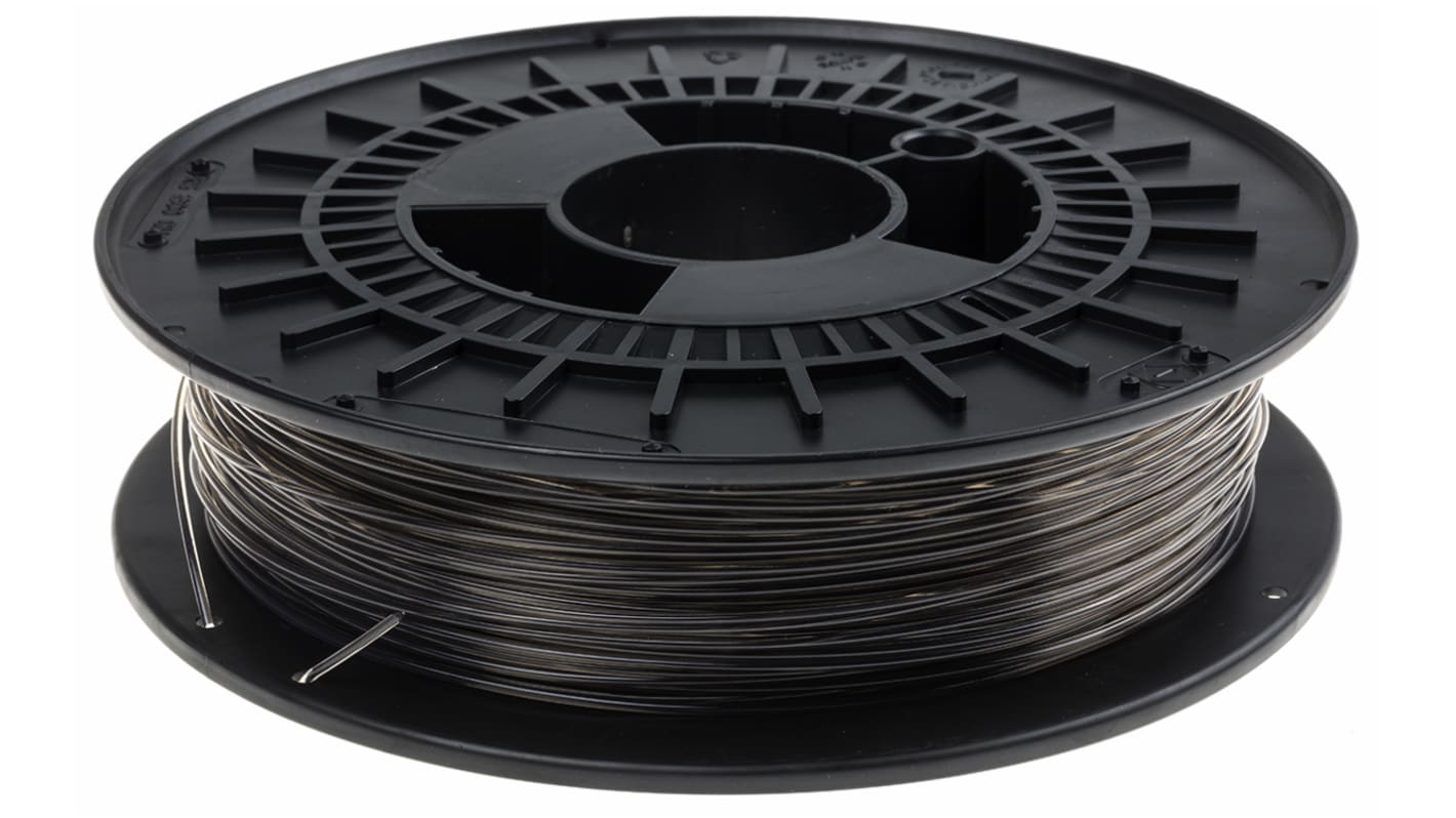RS PRO PET-G 3D-Drucker Filament zur Verwendung mit Gängige Desktop-3D-Drucker, Schwarz / Transparent, 1.75mm, FDM, 500g