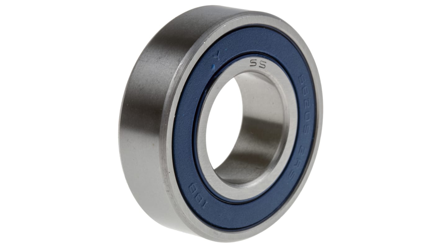 RS PRO SS6205-2RS Single Row Deep Groove Ball Bearing- Both Sides Sealed 25mm I.D, 52mm O.D