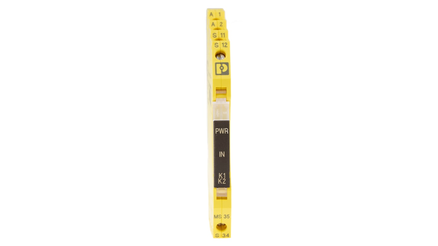 Phoenix Contact PSRmini PSR-MS35-1NO-24DC-SC Emergency Stop Safety Relay, 24V dc, Dual-Channel, 1 Safety Contacts