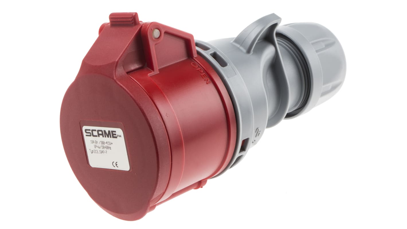 Connettore di alimentazione industriale Scame Optima Seven Femmina, 6P + E, 16A, Montaggio su cavo