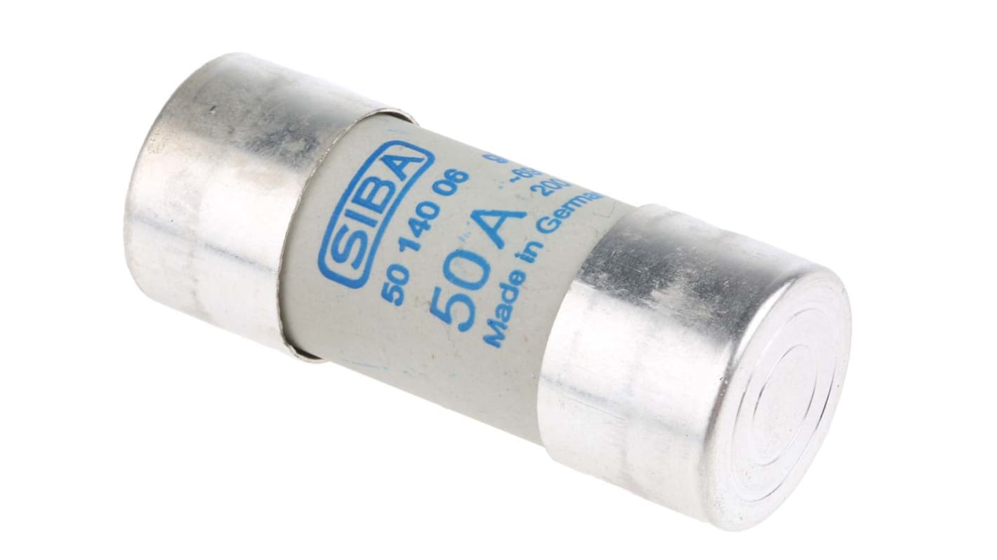 Fusibile a cartuccia SIBA URZ, 50A, Ø 22 x 58mm, 700V