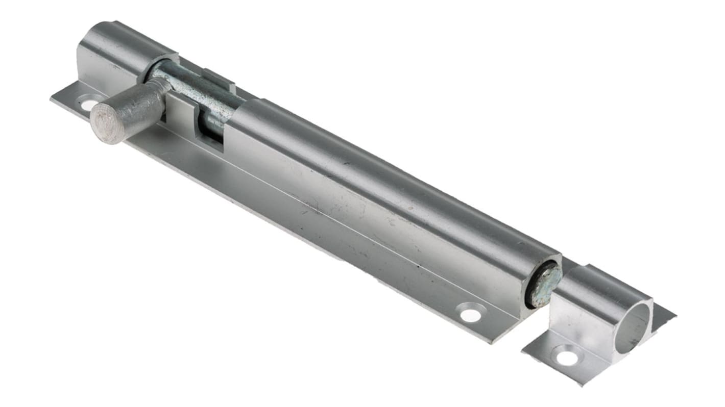 RS PRO Aluminium Satin Door Bolt, 100mm