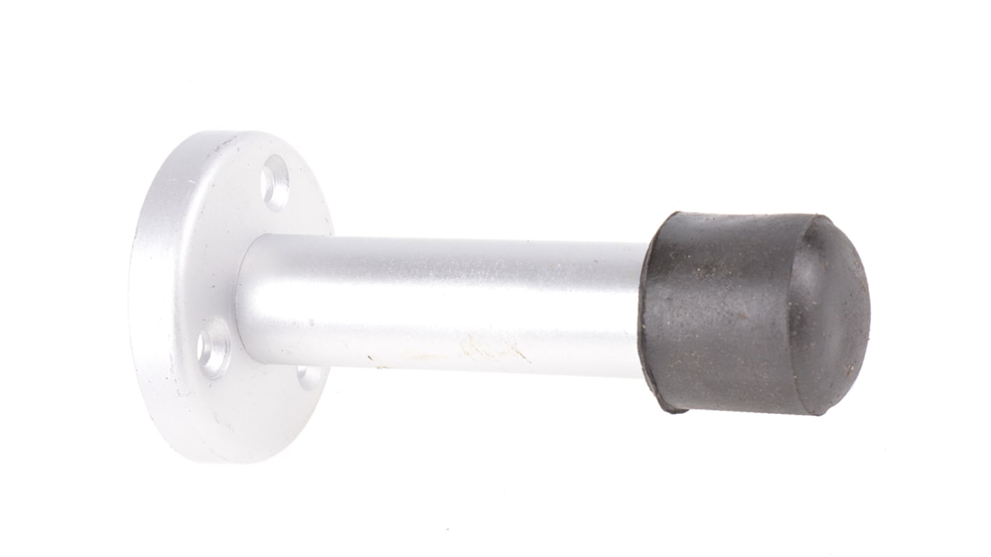 RS PRO Silver Aluminium Base-Board Door Stop