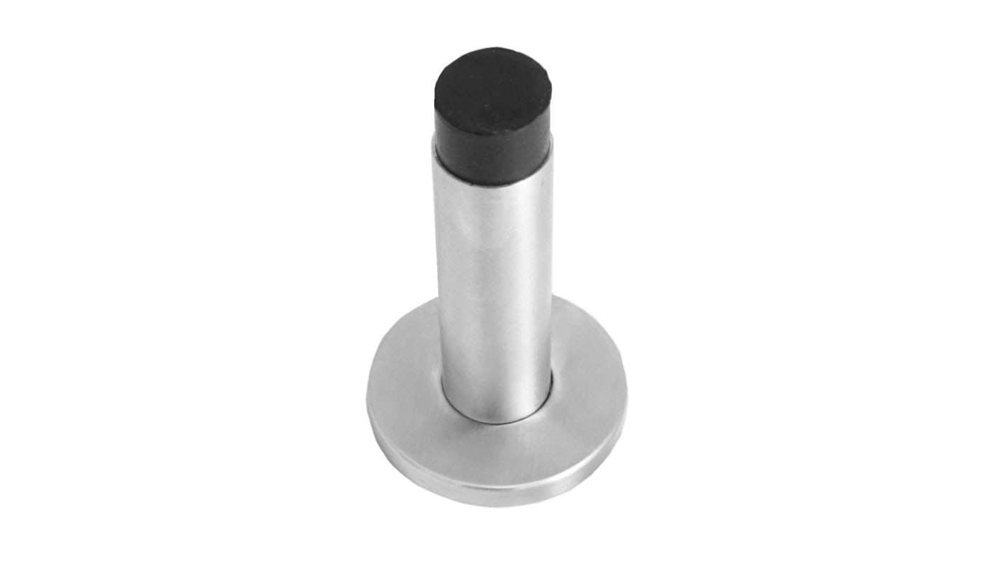 RS PRO Silver Stainless Steel Base-Board Door Stop