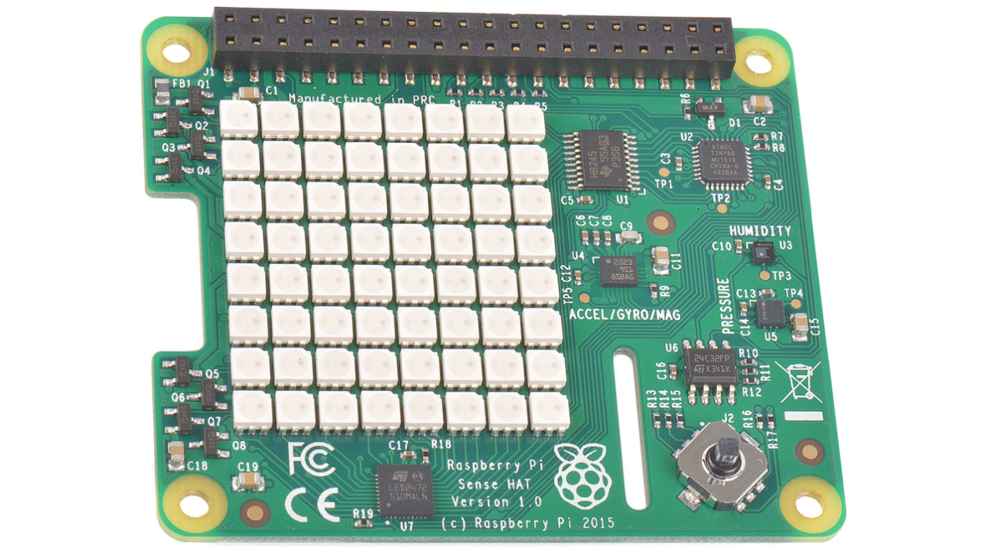 Sense HAT con Matrix LED y sensores ambientales para Raspberry PI de Raspberry Pi