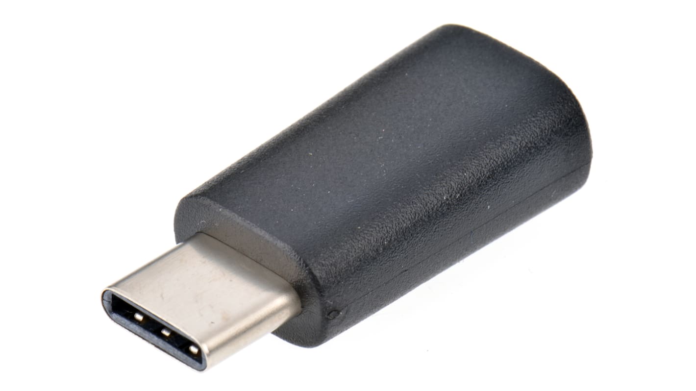 RS PRO Micro USB B Female to USB C Male Adapter