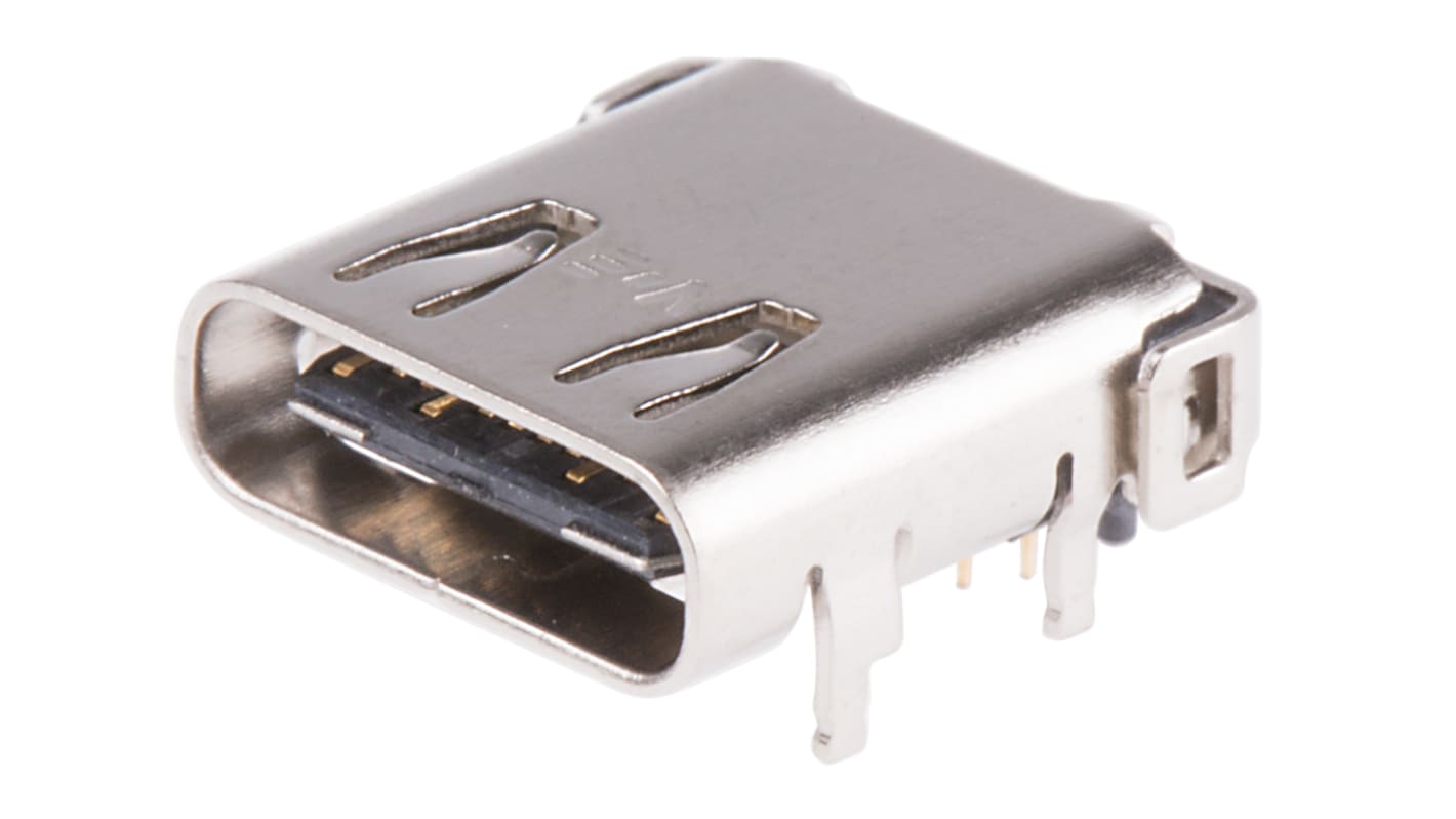 RS PRO Right Angle, PCB Mount, Socket Type C USB Connector