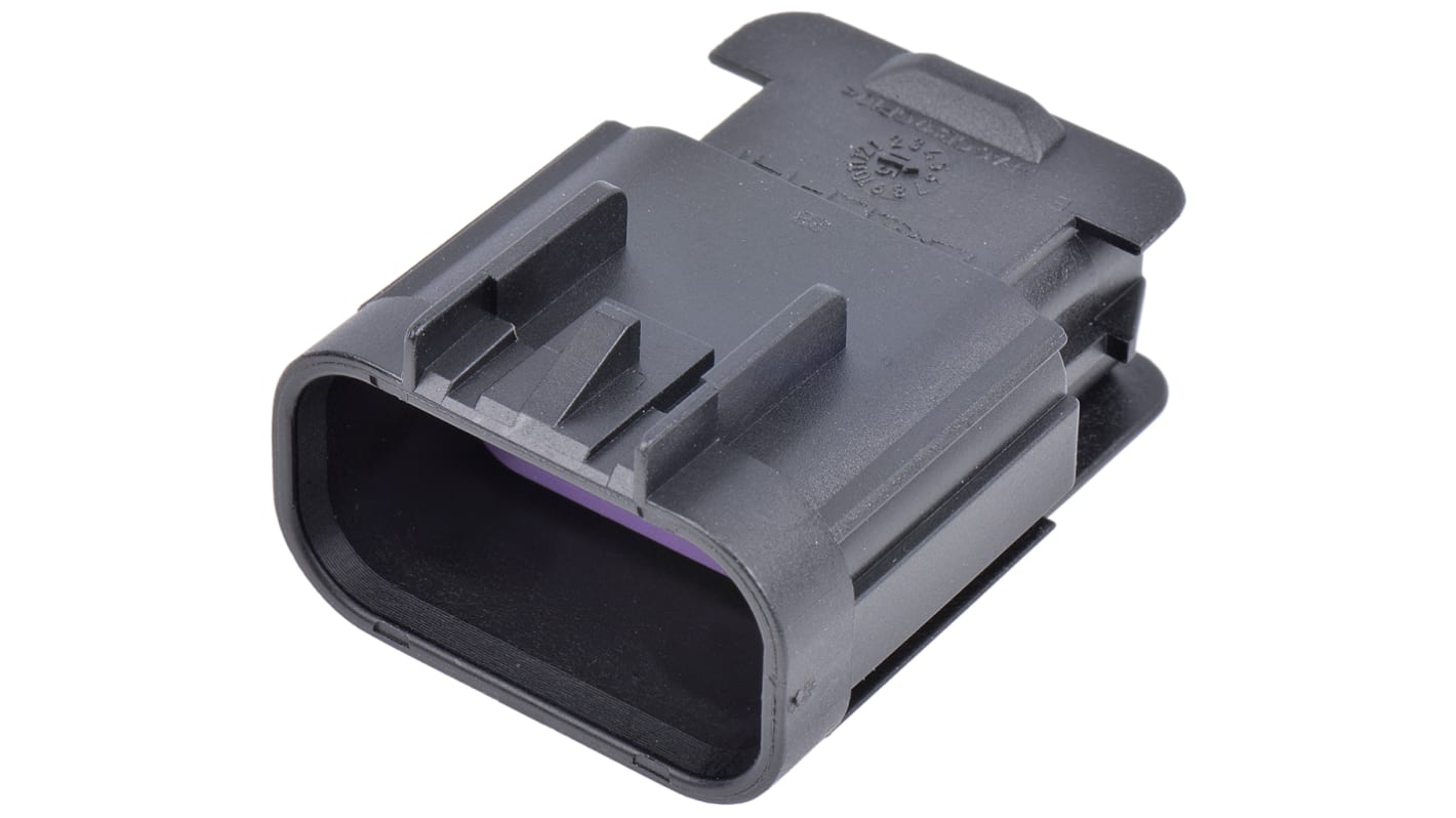 Delphi, GT 150 Automotive Connector Plug Black Cable Mount 10 Way, Crimp Termination 15326847
