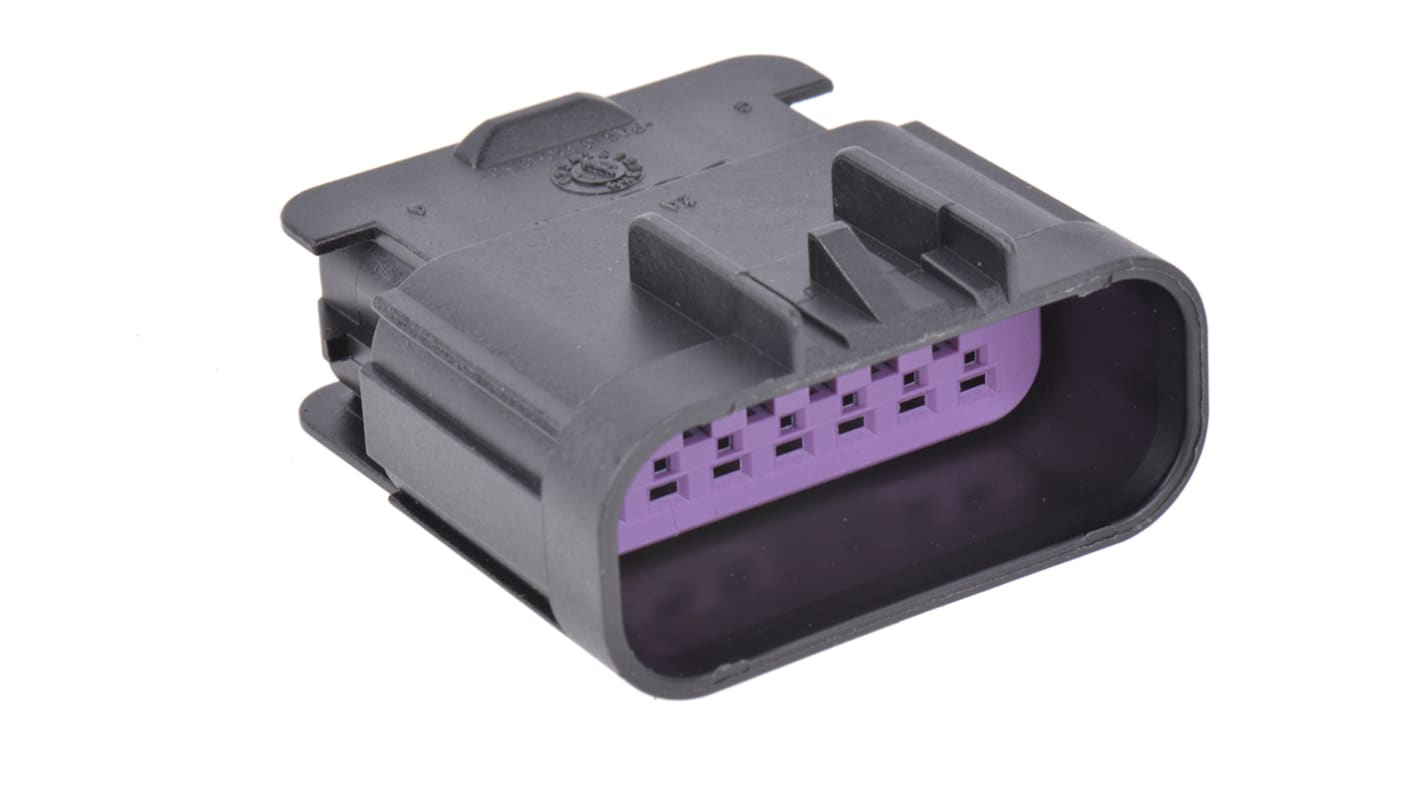 Delphi, GT 150 Automotive Connector Plug Black Cable Mount 14 Way, Crimp Termination 15326861