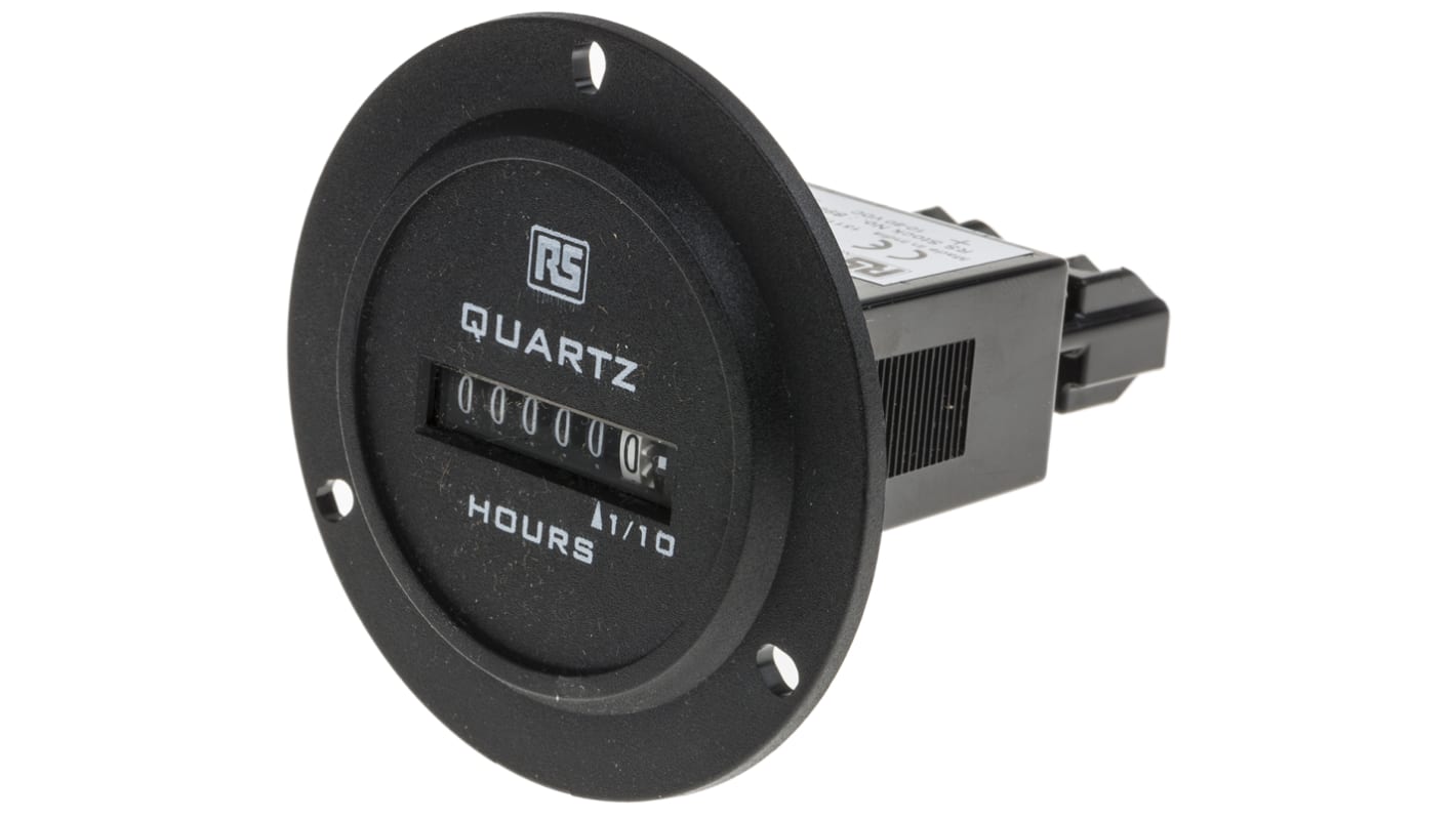 Rs-Online Contatore elettronico RS PRO Ore 50Hz display Analogico 6 cifre 10 → 80 V c.c
