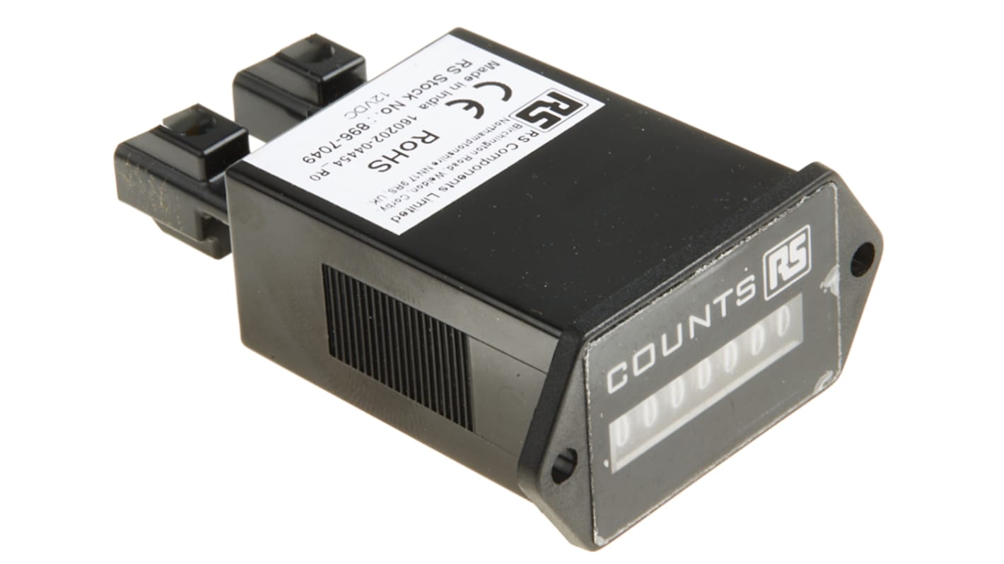 RS PRO Impulse Counter Counter, 7 Digit, 10Hz, 12 V dc