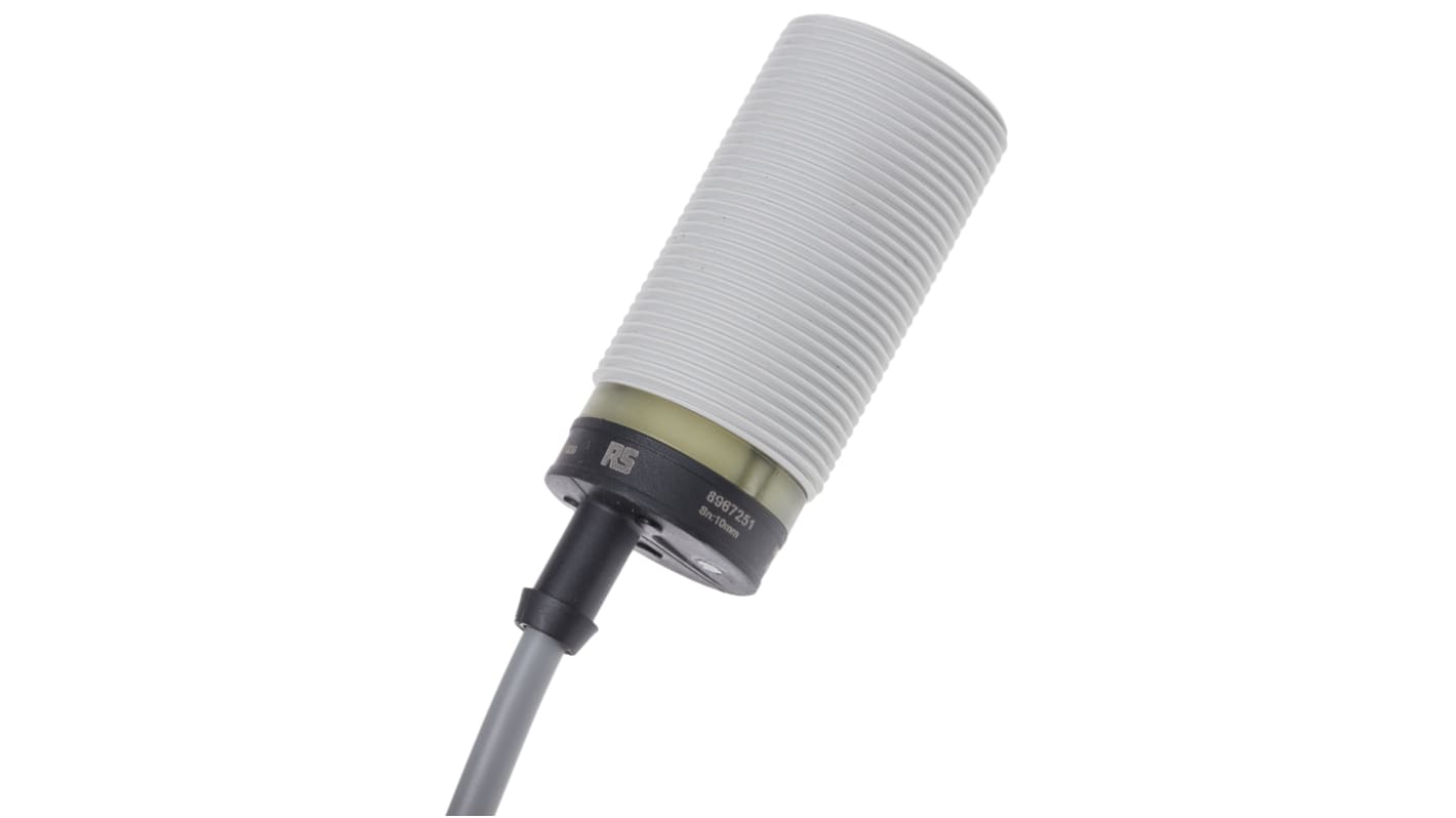 Rs-Online Sensore di prossimità Cilindro filettato RS PRO M30 rilevamento 10 mm 10 → 30 V c.c