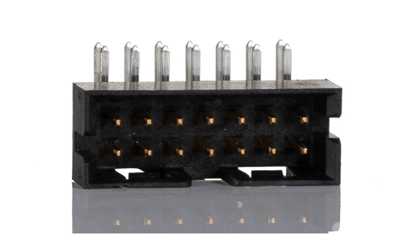 Embase pour CI Molex, Milli-Grid, 14 pôles , 2.0mm, 2 rangées , 2.0A, Angle droit