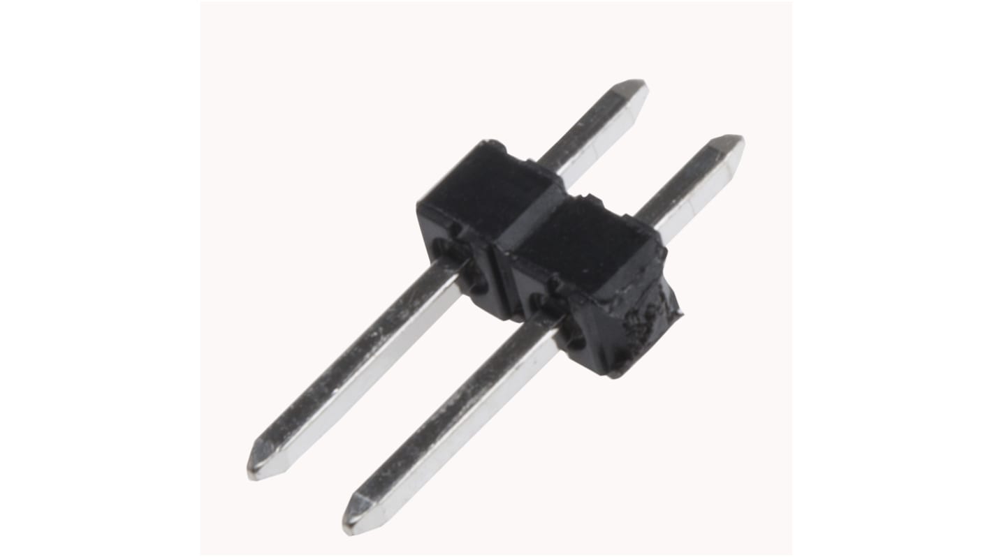 Molex KK 254 Series Vertical Through Hole Pin Header, 2 Contact(s), 2.54mm Pitch, 1 Row(s), Unshrouded