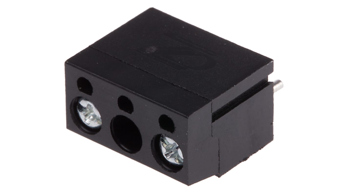 Morsettiera per circuito stampato RS PRO Maschio a 2 vie, 1 fila, passo 10mm, Montaggio con foro passante