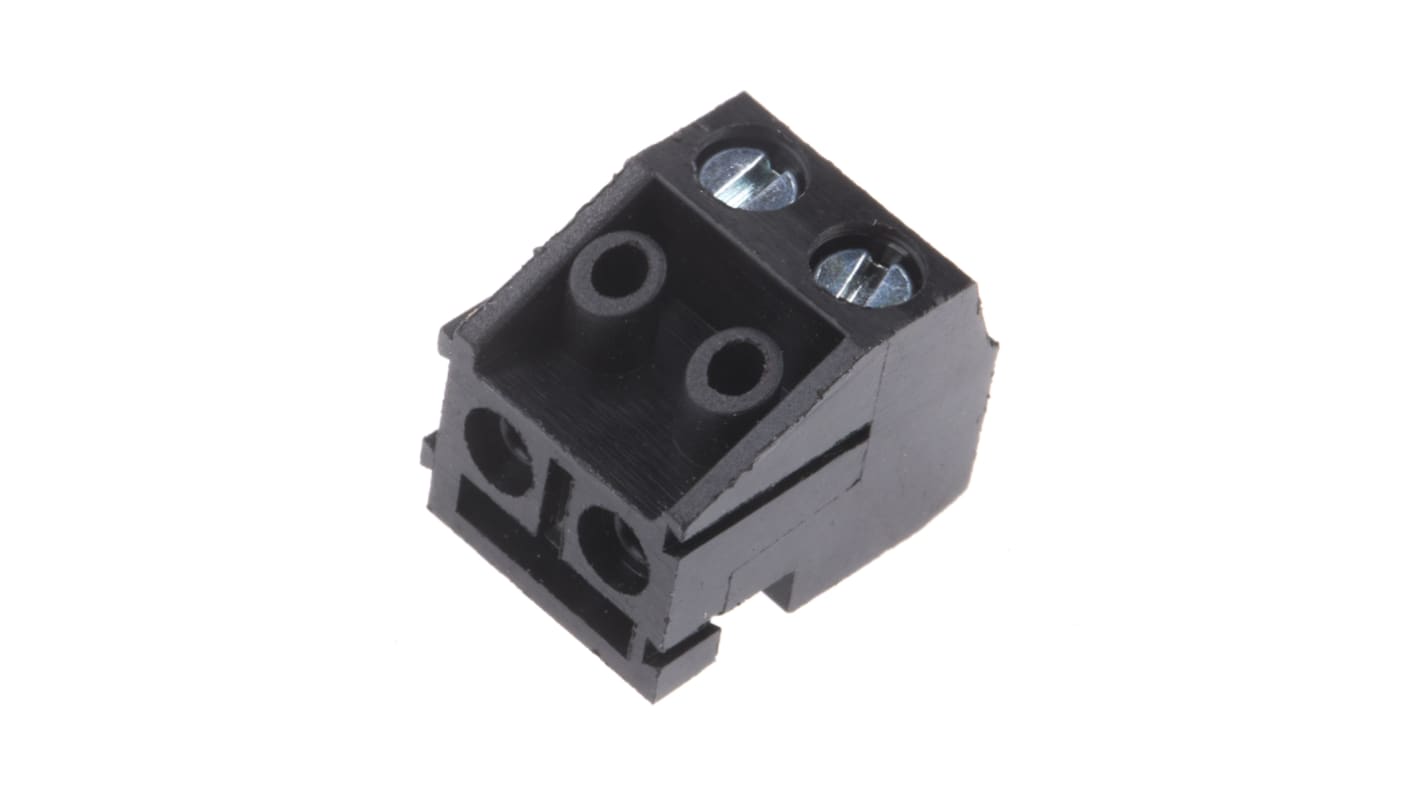 RS PRO PCB Terminal Block, 2-Contact, 5mm Pitch, Through Hole Mount, 1-Row, Screw Termination