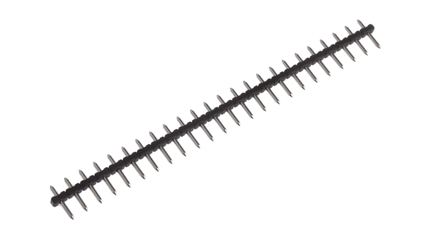 RS PRO 24p插拔式接线端子 直向排针, 5.0mm间距, 10.0A, 250.0 v, THT安装, 焊接端接