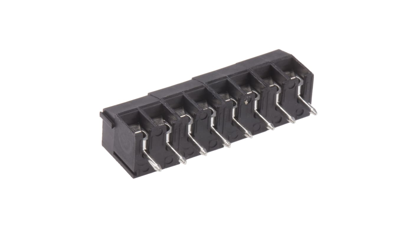 RS PRO PCB Terminal Block, 8-Contact, 3.5mm Pitch, Through Hole Mount, 1-Row, Screw Termination