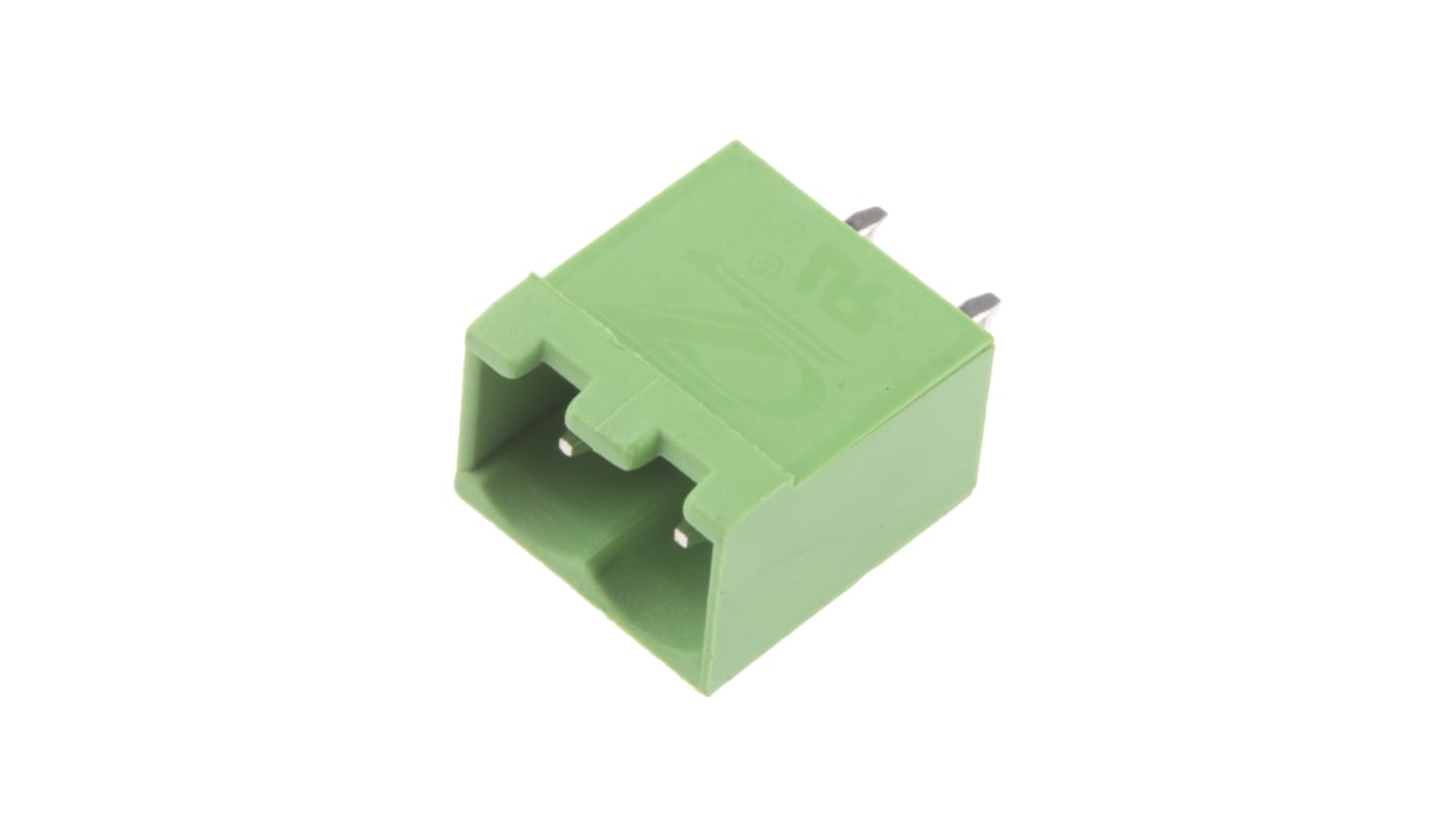 RS PRO 5.0mm Pitch 2 Way Pluggable Terminal Block, Header, Through Hole, Solder Termination